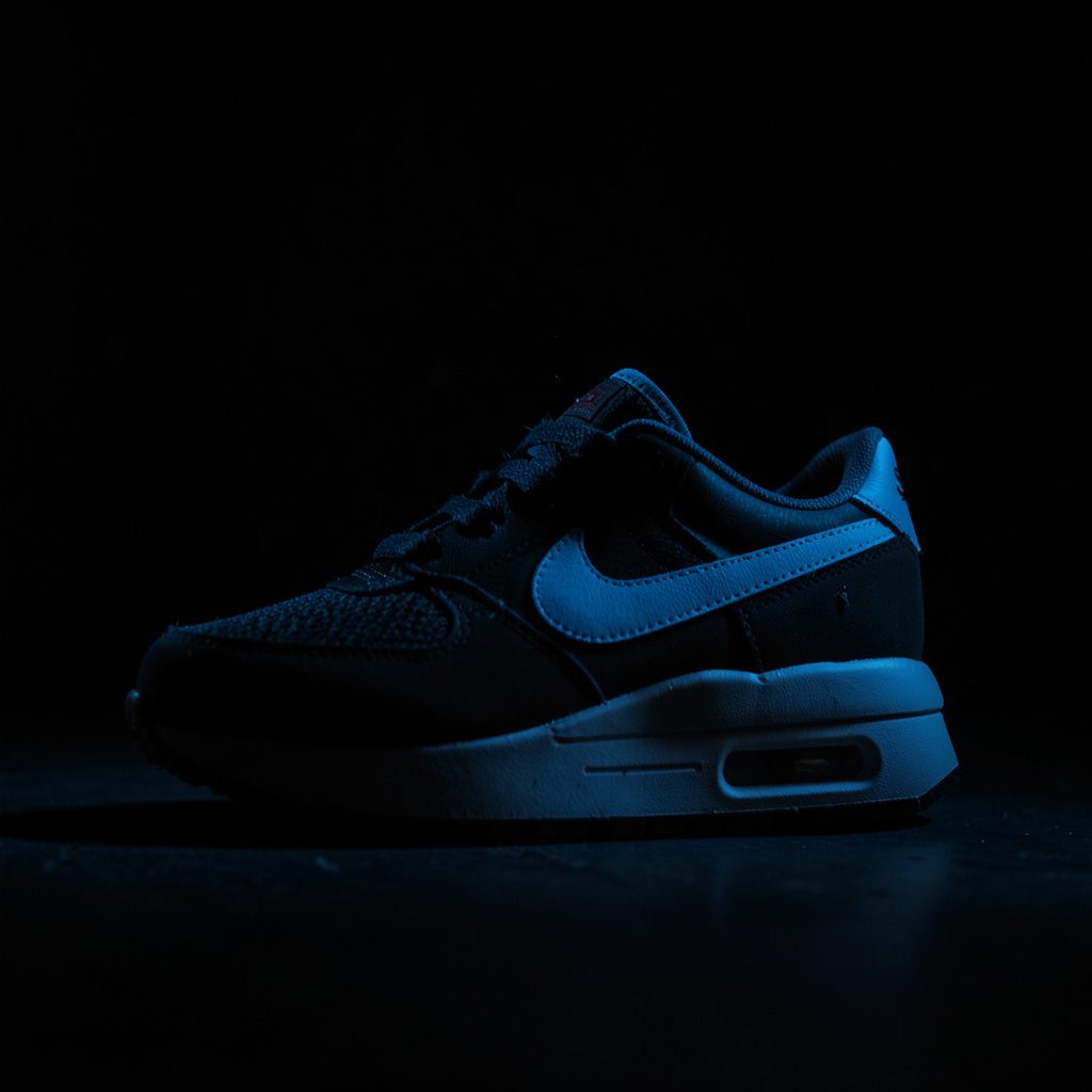 Nike Air Max 270 dames in diep bordeauxrood, met donkere schaduwen die de volumineuze Air-unit benadrukken.